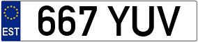 Trailer License Plate